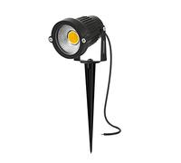 AHOTSUK Lot de 1 lampe de jardin sur piquet - 5 W 350 lm - Éclairage LED pour extérieur - Alimentation secteur - Étanche IP66 - Décoration de paysage - Pour patio, cour et sentier - Blanc chaud - Sans