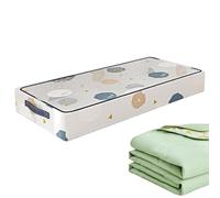 Ahuuen Bac de Rangement Sous Lit,Boîte De Stockage Sous Lit | Organisateur Avec Roulettes Transparent Empilable Pour Maison Déménagement Rangement