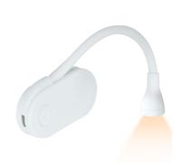 Ahuuen Petite lampe de livre à clipser,lampe de livre rechargeable à clipser, Lampe de lecture pour soins oculaires pour livres LED, Lampe de lecture à 3 températures de couleur pour petit étudiant,