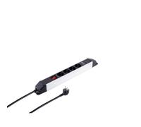 [AI generated title] S-Impuls Alu Power Strip 4-Vejs Usb Sort