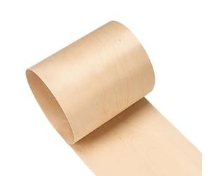 Aibote Placage de Bois de Bouleau Naturel(20x250cm) Matériel de Bricolage en Bois pour Vitrine d'orateur Armoires Table Étagères Meubles de cuisine