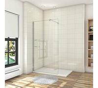 AICA paroi de douche 140x190cm paroi de douche à l'italinne avec une barre de stabilisation 90cm