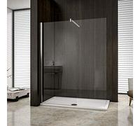 AICA paroi de douche 160cm en 8mm verre anticalcaire hauteur:200cm douche italienne