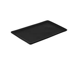 Aida Assiette 31.5 x 20 cm Raw Titanium black