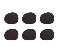 Aida Dessous de verre Raw cuir lot de 6 Brown buffalo (marron)