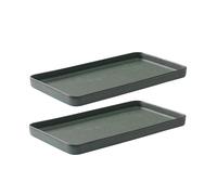 Aida Plat Raw 18x34 cm Lot de 2 Northern green