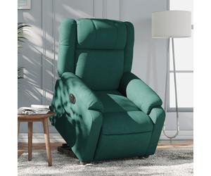 Aide à la montée - Fauteuil téléviseur électrique - Fauteuil relaxant - Fauteuil inclinable électrique - Tissu vert foncé