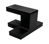 Aide à l'alignement de la porte Noir | Gabarit d'installation de porte d'armoire en forme de U avec base plate et pont surélevé pour le travail du bois