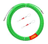 Aide au tirage de câbles 20 m, fil de tirage en polyester φ 4 mm, adapté à la fibre optique, à la communication, à l'électricité domestique, au chantier de construction