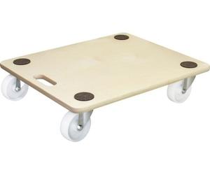 Aide au transport WAGNER BIRKE Multiplex ANTI-RUTSCHPUNKTE - 60 x 49,5 x 13,5 cm, roulettes Ø 100 mm, capacité de charge 400 kg - 20108601