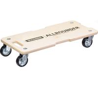 Aide au transport WAGNER MEDIUM - 59 x 29 x 12 cm, roues en caoutchouc solide et jante en acier Ø 75 mm, capacité de charge 300 kg - 20132701
