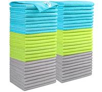 AIDEA Chiffons Microfibre Lot de 50,Torchons Lavette Microfibres Ménage Plus Doux, Plus Absorbants, Non Pelucheux, pour Voiture, Maison, Cuisine, Cenêtres e Vitre,30 x 40cm