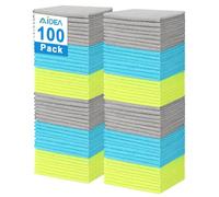 AIDEA Lot de 100 Chiffons de Nettoyage en Microfibre, Torchons Lavette Microfibre Ménage Plus Doux, Plus Absorbants, Non Pelucheux, pour Maison, Cuisine, Voiture, Cenêtres e Vitre 30 x 30cm