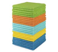 AIDEA Lot de 24 Chiffons de Nettoyage en Microfibre, Torchons Lavette Microfibre Ménage Plus Doux, Plus Absorbants, Non Pelucheux, pour Maison, Cuisine, Voiture, Cenêtres e Vitre 30 x 30cm