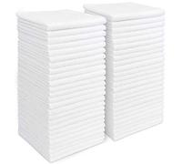 AIDEA Lot de 50 Chiffons de Nettoyage en Microfibre, Torchons Lavette Microfibre Ménage Plus Doux, Plus Absorbants, Non Pelucheux, pour Maison, Cuisine, Voiture, Cenêtres e Vitre 29 x 29cm