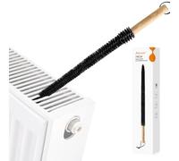 AIEVE Brosse de nettoyage pour radiateur, 78 cm, longue brosse flexible avec manche en bois pour radiateur, brosse de nettoyage multifonction pour radiateur, bourres de sèche-linge et machine à laver