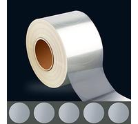 AIEX 500 Pièces 4cm Étiquette de Sceau Transparent, Tour Étanche Transparent Brillant Protecteurs d'Étiquettes Rondes pour Salle de ole Bibliothèque Livres