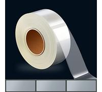 AIEX 500 Pièces 8x3cm Transparentes Autocollantes Étiquettes Rouler, Rectangle Imperméable Étiquettes pour ole Livres de Bibliothèque