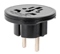 Aigostar Adaptateur de voyage universel vers prises européennes, cylindrique - 10 A