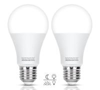 Aigostar Ampoule LED Crepusculaire E27 12W, Ampoules LED à Capteur Crépusculaire, Blanc Froid 6500K, 1170 Lm, Ampoule Allumage Automatique pour Garage Couloir Cave Escaliers, Lot de 2