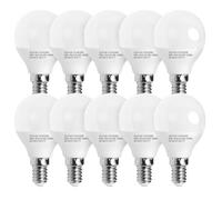 Aigostar Ampoule LED E14 5W, Lumière Blanche Froide 6500K, 420 Lumen, équivalant à ampoule halogène de 37W, Type Globe G45, Angle de 180º, IRC ≥ 80, Non Dimmable - Pack de 10 unités avec boîte
