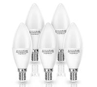 Aigostar - Ampoule LED E14 C37, 9W équivalent 62W, 840 Lumen, Blanc Froid 6500K, CRI＞80, Lot de 5
