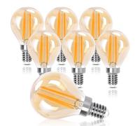 Aigostar Ampoule LED Filament E14，Blanc Chaud 2200K，660LM，6W(équivalent à 51W)， Rétro Ampoule Edison LED G45，Lot de 6