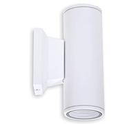 Aigostar Applique Murale Exterieur GU10 Aluminium Up Down Eclairage Exterieur, IP65 Étanche Lampe Murale Exterieur Pour Jardin Couloir Entrée Patio, Ampoule non Incluse, Blanc