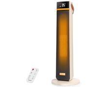 Aigostar Chauffage d'Appoint Économique, Radiateur Soufflant Électrique Programmable PTC 2000W, 4 Modes Chauffant, Minuterie 24H, Température Ajustable 5-35°C, Silencieux avec Télécommande