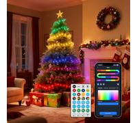 Aigostar Guirlande de Noël Intelligent RGBIC, Guirlande LED 20M+3M 200 LEDs, Contrôle des Segments, Syncro Musique, 39 Effets dynamiques, 150 Scènes, Intérieure/Extérieure pour Fête, Halloween