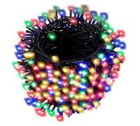 Aigostar Guirlande lumineuse solaire plate - 100 LED - 10 m - IP65 - lumière multicolore chaude