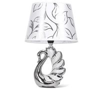 Aigostar Lampe de Table en Céramique Moderne avec Abat-Jour en Tissu, Douille E14, max.40W, Lampe de Chevet, Veilleuse pour Chambre, Salon, Bureau, Hôtel, Café (sans Ampoule) - H310mm