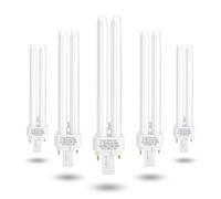 Aigostar Lampe Fluorescente PLC G24d-3 26W, Lumière blanche froide 6500K, 1600lm, Non réglable, Lot de 5