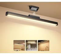 Aigostar Lampe Salle De Bain,Lampe de Placard,Lumiere LED à Magnétique Rechargeable par USB,Sans Detecteur de Mouvement,4 Mode Luminosité et éclairage Angle Ajustable,Idéal Cuisine,Armoire,Sous Meuble