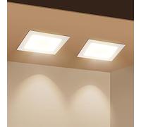 Aigostar LED Encastrable, 18W Equivalent à 126W, Lumière Blanche Chaude 3000K, Spot LED Interieur Encastrable, Ф190-200mm, Pack de 2
