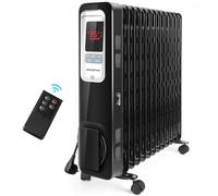 Oil Monster - Radiateur à bain d'huile, 13 éléments, 2500W. Ecran de contrôle LED, télécommande. Design exclusif.