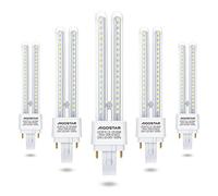 Aigostar - Pack de 5 ampoules LED PLC 2U de 12W. G24d-3, Lumière blanche froide 6500K, 1180 lumens.