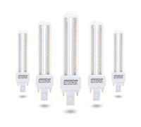Aigostar Pack de 5 Ampoules LED PLC G24d-3 12W, Blanc Chaud 3000K, 1180lumens, Non réglable, Ampoule LED 2U