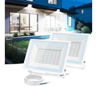 Aigostar Projecteur LED Extérieur 50W,4300lm,Blanc froid 6500K Spot LED Extérieur,IP65 Imperméable Lumière de Sécurité,Pour Jardin,Patio,Cour,Garage, Lot de 2