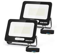 Aigostar Projecteur LED Extérieur 50W 4500lm 6500K IP65 Imperméable, 2 PCS | Projecteur Exterieur LED Blanc Froid 6500K IP65 Imperméable, pour Jardin,Patio,Cour,Garage
