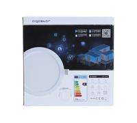 Aigostar Projecteur LED intelligent et fin Wi-Fi encastrable, 18 W, CCT 3000K-6500K, Ø 220 mm, 1380 lm