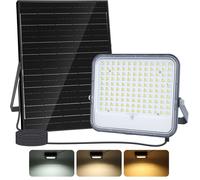 Aigostar Projecteur Solaire LED Extérieur,Panneau Solaire 3000/4000/6500K,16000mAH,IP66