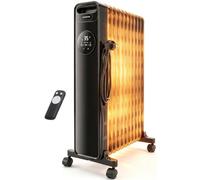 Aigostar Radiateur à Bain d'Huile 2300W,11 Éléments,Télécommande,Économique | Chauffage Électrique Silencieux,Minuterie 24H, Thermostat Réglable,Anti-Basculement et Surchauffe-pour Chambre,Salon,Bureau