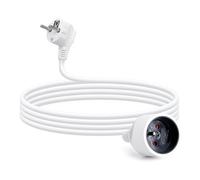 Aigostar - Rallonge de 2 Mètres, Jusqu'à 2300W, Protection Enfant, Prise 16A / 250V, Câble Type H05VV-F 3G1.0mm² Couleur blanche