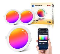 Aigostar Spot LED Encastrable Dimmable Set de 2, RGB Couleur Changement Spots LED Encastré 15W, Smart éclairage Plafonnier Encastré, Blanc Neutre Lampe de Plafond pour Cuisine Salon