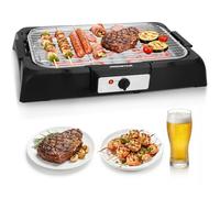 Aigostar Tasty - Gril sans Fumée, Barbecue Electrique d’intérieur. 2000W, Thermostat, Taille Compacte. Utilisation Avec de l'eau: Evite Taches et Fumée. Entièrement Démontable.