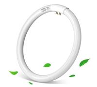 Aigostar - Tube fluorescent circulaire T9 de 32W, culot G10Q, Lumière blanche froide 6500k, 2100 lumens. CRI ≥ 80, équivalant à ampoule halogène de 131W, économie d’énergie. Diamètre de 30cm.