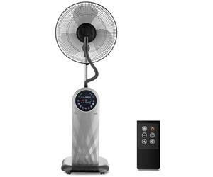 Aigostar Ventilateur Brumisateur sur Pied Puissant et Silencieux, 95W, Oscillation 80°, Ioniseur & Brume Ultrasonique, Réservoir 1.8L, 3 Modes, Minuterie 8H, Télécommande, Écran LED - Forest Mist