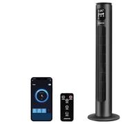 Aigostar Ventilateur Colonne 97cm Intelligent.Oscillation 70°,Silencieux,Ecran LED WiFi + Bluetooth,50W. 3 Vitesses.Contrôle par App,Alexa et Google Home. - Smart Ross