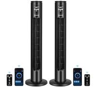 Aigostar Ventilateur Colonne Intelligent avec Télécommande(97cm). Oscillation 70°, Silencieux, Ecran LED WiFi + Bluetooth, 50W. 3 Vitesses.Contrôle par App, Alexa et Google Home.2 Unités